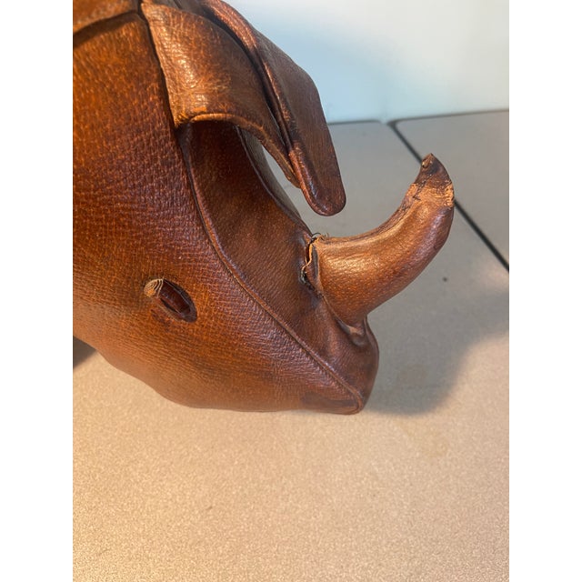 1960s All Leather Abercrombie and Fitch Rhino For Sale - Image 16 of 16