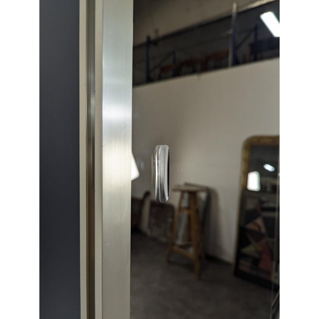 Vintage Aluminum and Glass Display Cabinet, 1980s For Sale - Image 4 of 12