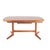 Dyrlund Style Mid Century Teak Hidden Leaf Dining Table The table measures: 58 wide x 38 deep x 28 high, with a chair...