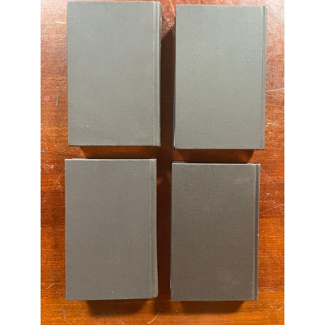 Contemporary Vintage Books - Brown and Gold Decorative - Set of 4 For Sale - Image 3 of 6