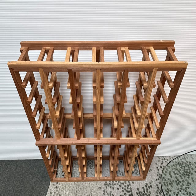 Late 20th Century Pine Wood Wine Rack For Sale - Image 5 of 12