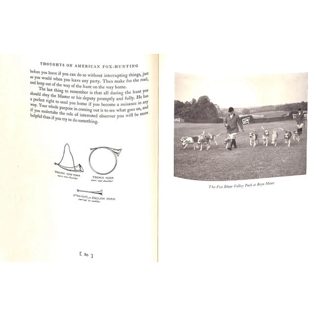 1950s "Thoughts on American Fox-Hunting" 1958 Hull, Denison B. [m.f.h., the Fox River Valley Hunt] For Sale - Image 5 of 10