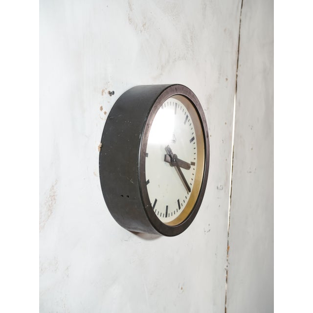1930s Small Station Clock from Siemens, 1930s For Sale - Image 5 of 15
