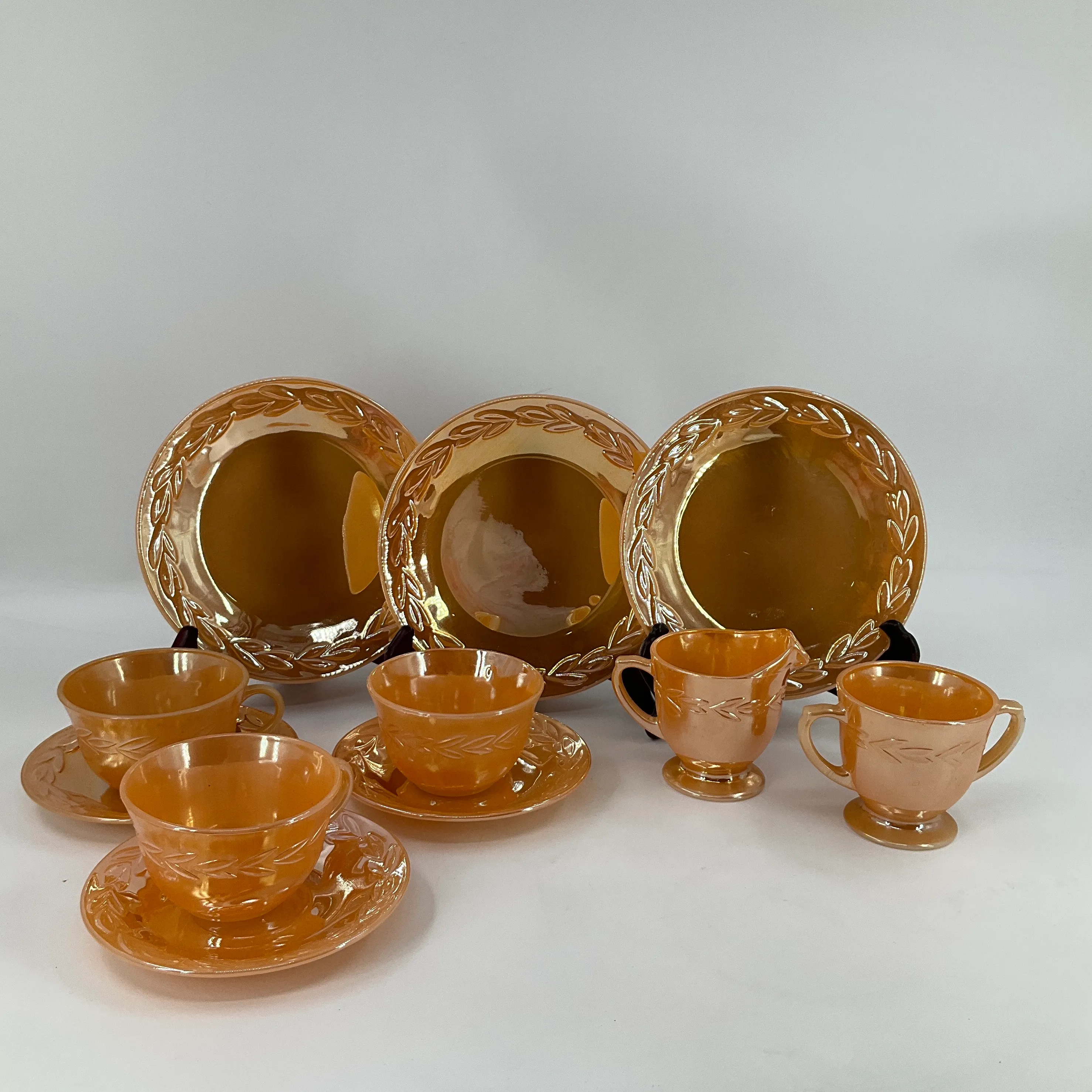 1950s Fire-King Anchor Hocking Lurel Leaf Lustre Luncheon/Salad