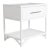 Olympia One-Drawer Nightstand in White For Sale - Image 4 of 7
