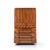 Lane Staccato Brutalist Mid Century Walnut Armoire Highboy Dresser For Sale - Image 10 of 11
