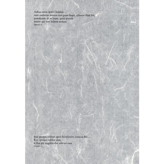 Salvador Dalí 1968 Salvador Dalí Biblia Sacra Lithograph "Idolum Nomine Bel" (Idol Named Bel) For Sale - Image 4 of 10