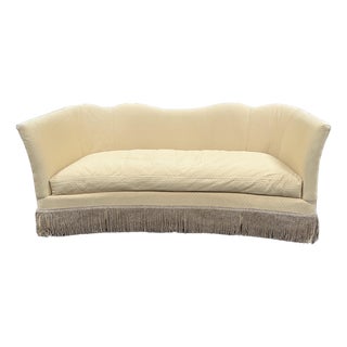 Highland House Custom Curved Serpentine Sofa For Sale