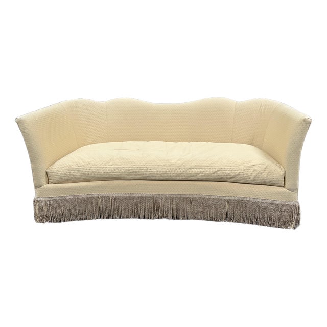 Highland House Custom Curved Serpentine Sofa For Sale