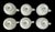 Vintage MCM Rosenthal Studio Line Wolf Karnagel Punktal Gelber Design 6 Cups and Saucers For Sale - Image 10 of 11