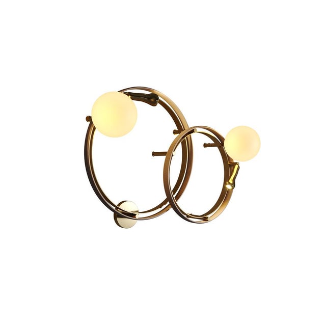 Silver Pearl Wall Lamp Set by Creativemary For Sale - Image 8 of 18