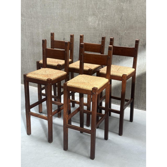 Vintage Bar Stools, 1970s, Set of 5 For Sale - Image 10 of 16