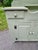 Olive Restored Mid-Century Country Style Sage Green Dry Sink For Sale - Image 8 of 13