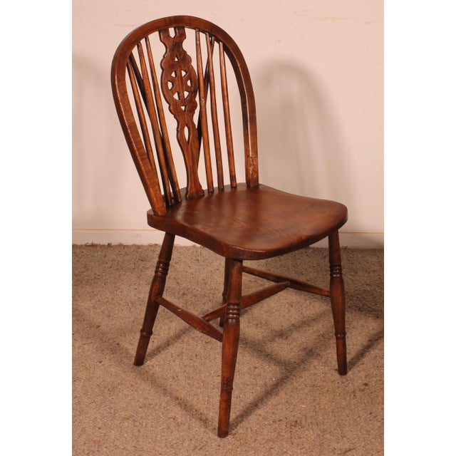 Windsor Wheelback Chairs, 19th Century, Set of 6 For Sale - Image 10 of 13