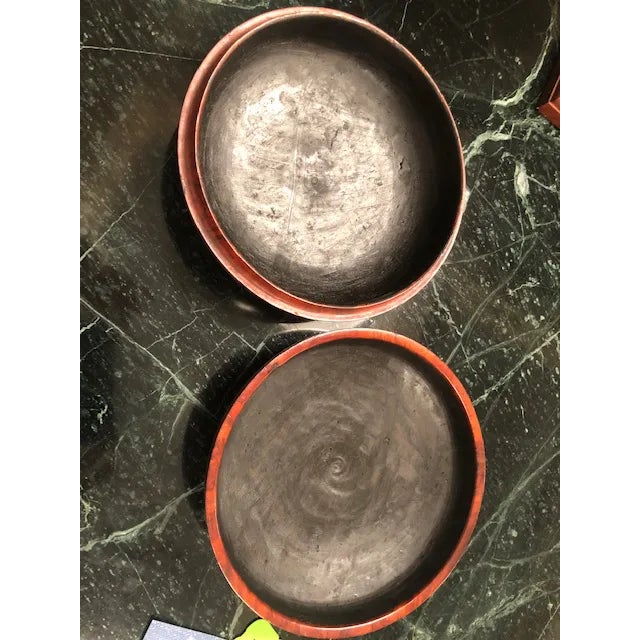 Chinese Antique Chinese Burled Wood Round Box For Sale - Image 3 of 4