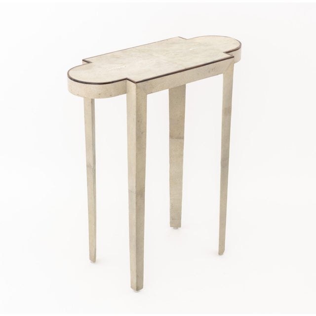 John Lyle Design Shagreen Covered "Turtle" Table For Sale In New York - Image 6 of 6