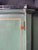 Vintage Neoclassical Green & Gold Painted Sideboard / Buffet With Black Marble Top For Sale - Image 11 of 12