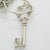 Metal Vintage Italian Silver Decorative Keys to Happiness, Italy, 1970s For Sale - Image 7 of 14