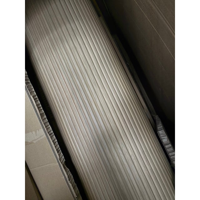 Contemporary Rh (Restoration Hardware) Byron Storage Cabinet Light Oak/Brass Accents For Sale - Image 3 of 7