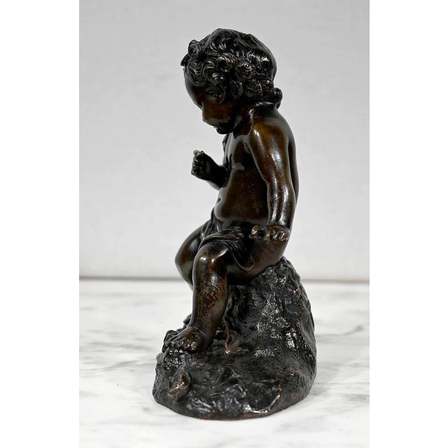 Bronze Sculpture Depicting Cupid For Sale - Image 11 of 18