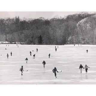 1994 Ice Hockey on Carnegie Lake Princeton New Jersey For Sale
