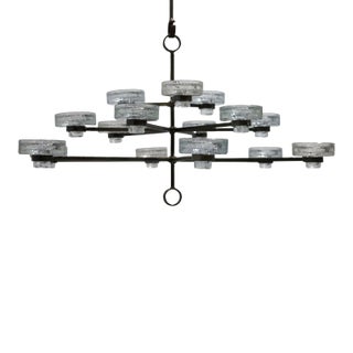 Erik Hoglund 15 Candle Chandelier For Sale