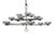 Erik Hoglund 15 Candle Chandelier For Sale