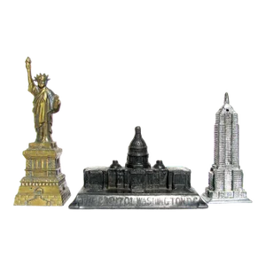 Midcentury American Architectural Monument Models, Set of 3