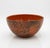 1960s Hanova of Pasadena Rare Enameled Steel "Lava" Bowl - Rust/Orange 3pc Set For Sale - Image 5 of 8