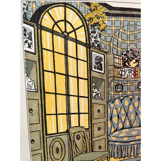 Art Deco Cabinet De Travail Print, Gazette Du Bon Ton, 1914 For Sale - Image 3 of 4