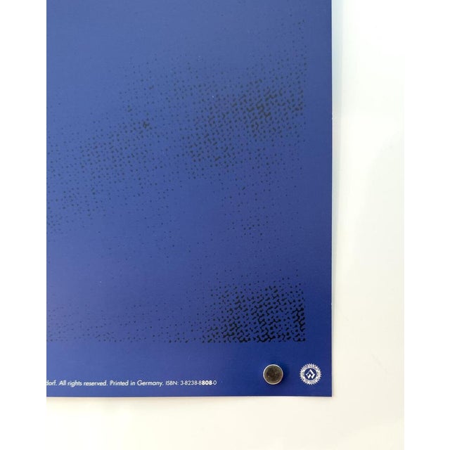 Original Pop Art Cow Yellow/Blue Poster after Andy Warhol, 1992 For Sale - Image 9 of 10