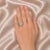 Art Deco Late 20th Century 114K White Gold Diamond Marquise Ring, Size 7 For Sale - Image 3 of 3