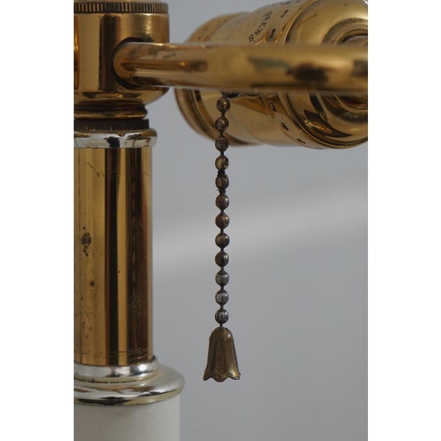 1980s Colonial Style Large Candlestick Style Table Lamp For Sale - Image 4 of 9