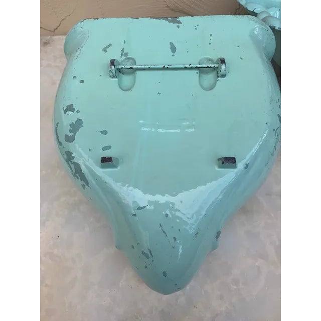 Metal Antique French Lavabo Fountain-A Pair For Sale - Image 7 of 11