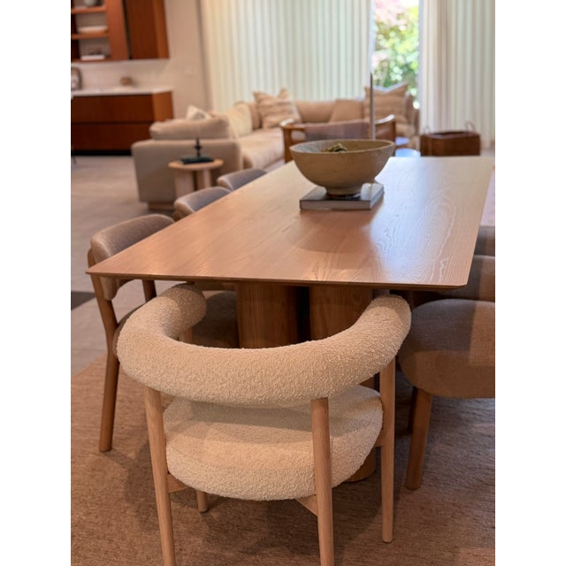 Brown Maiden Home Reade 84" Dining Table in Pecan For Sale - Image 8 of 11