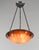 Art Deco French Art Deco Pendant Light by Le Verre Francais Schneider - 1925 Cameo Chandelier France For Sale - Image 3 of 11