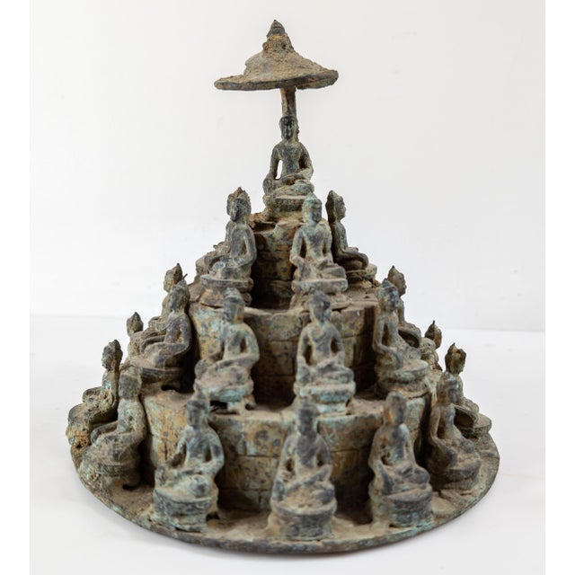 We are selling this decorative probably 20th Century Buddha statue. This Buddha statue is in the style of Javan temple of...