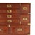 Wood Antique Anglo Indian Inlaid Campaign Chest of Drawers For Sale - Image 7 of 12