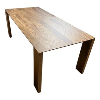 Radii Walnut Dining Table For Sale