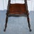 Antique Victorian Tiger Oak Side Table with Cast Iron Feet For Sale - Image 3 of 18