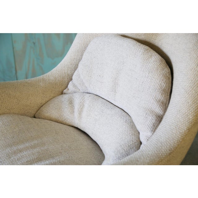 1960s Lounge Chair in Fiberglass and Cato Fabric, Attributed to Bill Stephens for Knoll For Sale - Image 11 of 18