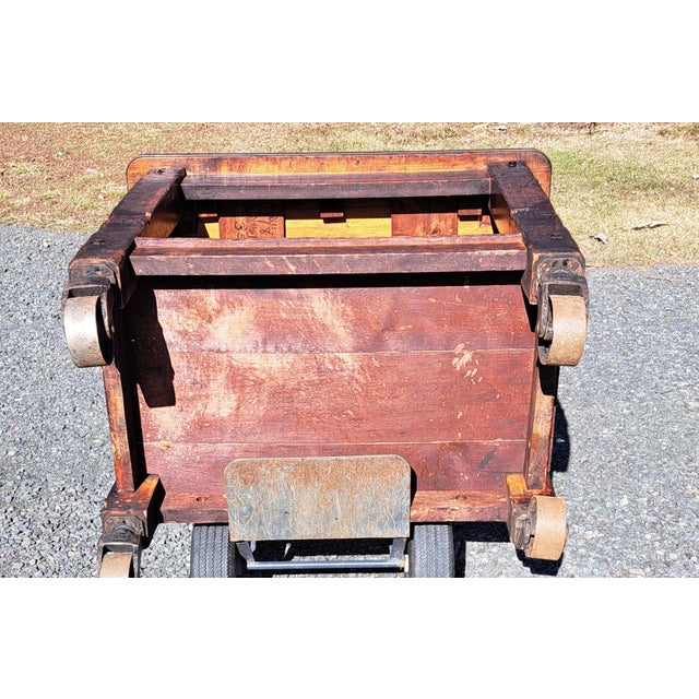 1920s Antique Industrial Rolling Worktable/ Island #124 For Sale - Image 11 of 11