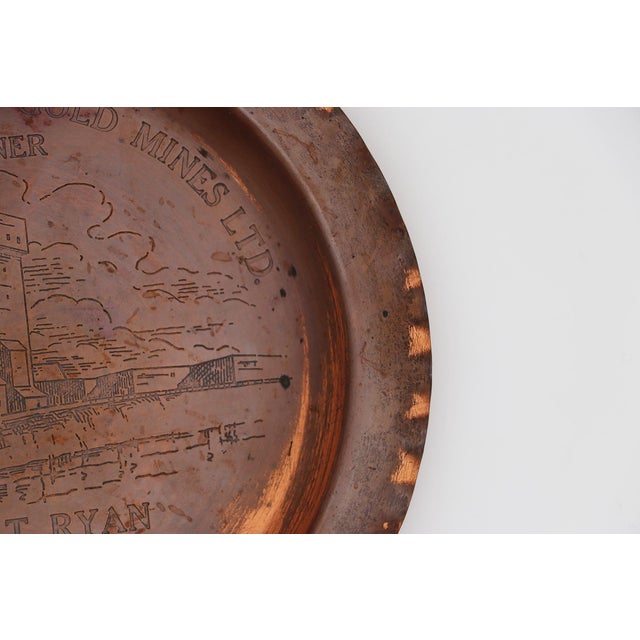 Rustic Madsen Red Lake Gold Mines LTD Winner Ontario Safety Trophy 1966 Copper Plate For Sale - Image 3 of 12