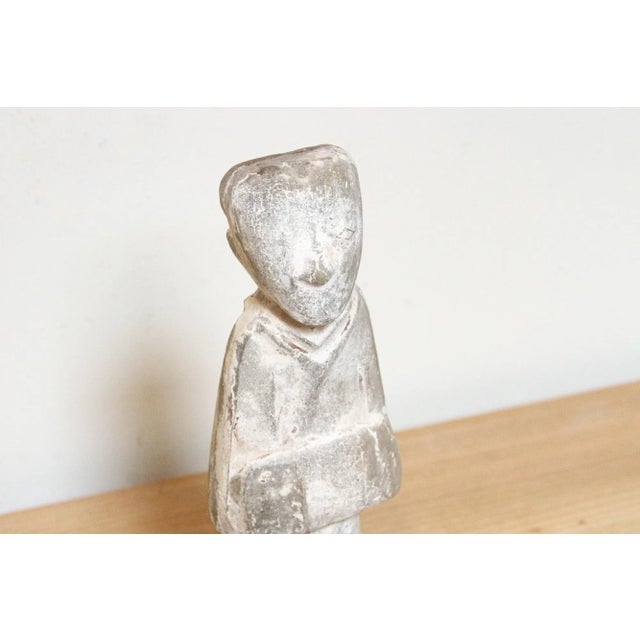 Antique White Court Lady Pottery Figure For Sale - Image 4 of 8