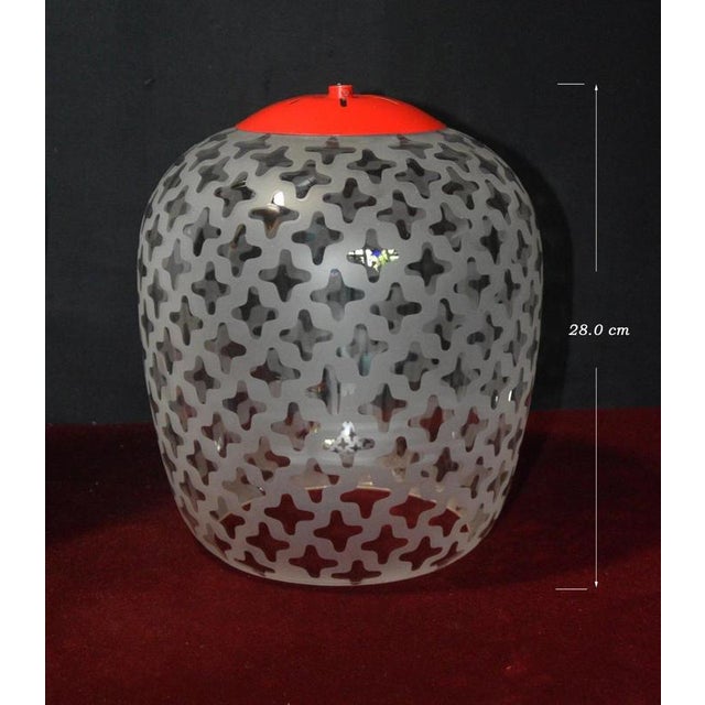 Mid-Century Cora Pendant Lamp in Brass and Glass by Wilhelm Wagenfeld for Peill & Putzler, 1960s For Sale - Image 6 of 18
