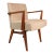 Rare Restored Mid-Century Modern Model C-108 Armchair in Walnut & Beige Bouclé Attributed to Jens Risom for Jens Risom Design, Usa, C. 1950s For Sale