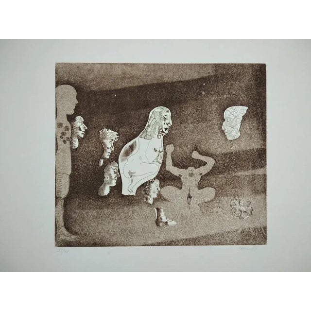 Jorge Castillo, Composition, 1977, Engraving For Sale - Image 10 of 10