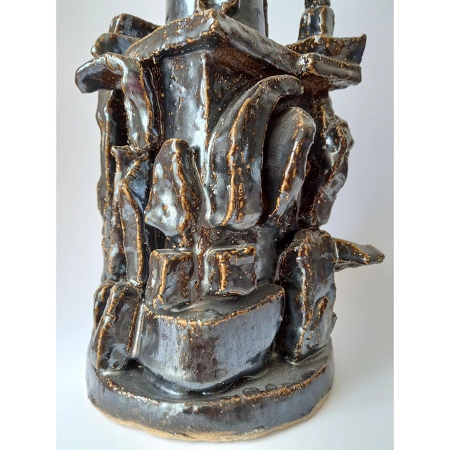 Ceramic Architectural Sculptural Ceramic Vase 'Timgad' For Sale - Image 7 of 9