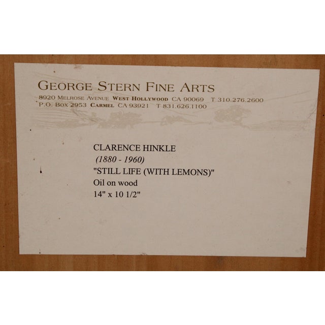 Still Life Painting by Clarence Hinkle (1890-1960) For Sale - Image 12 of 14