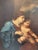 Antique the Virgin Mary With Infant Christ Oil Painting For Sale - Image 4 of 6